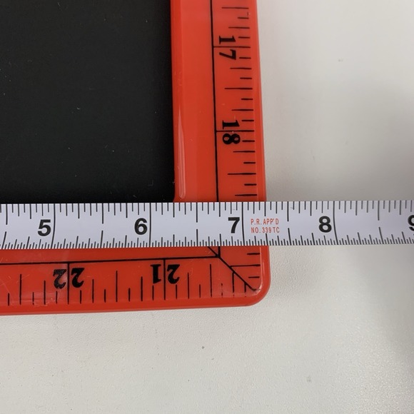 Vintage Plastic Red Ruler Novelty Picture Frame Teacher Student Artist 4x5.75" - Picture 12 of 12